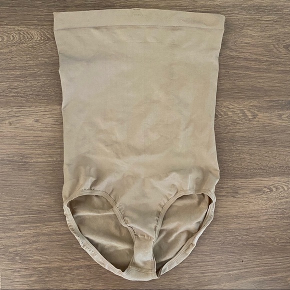 🟣 JULIE FRANCE Leger Collection High Waist Panty Shaper Nude 2X EUC - Picture 3 of 12